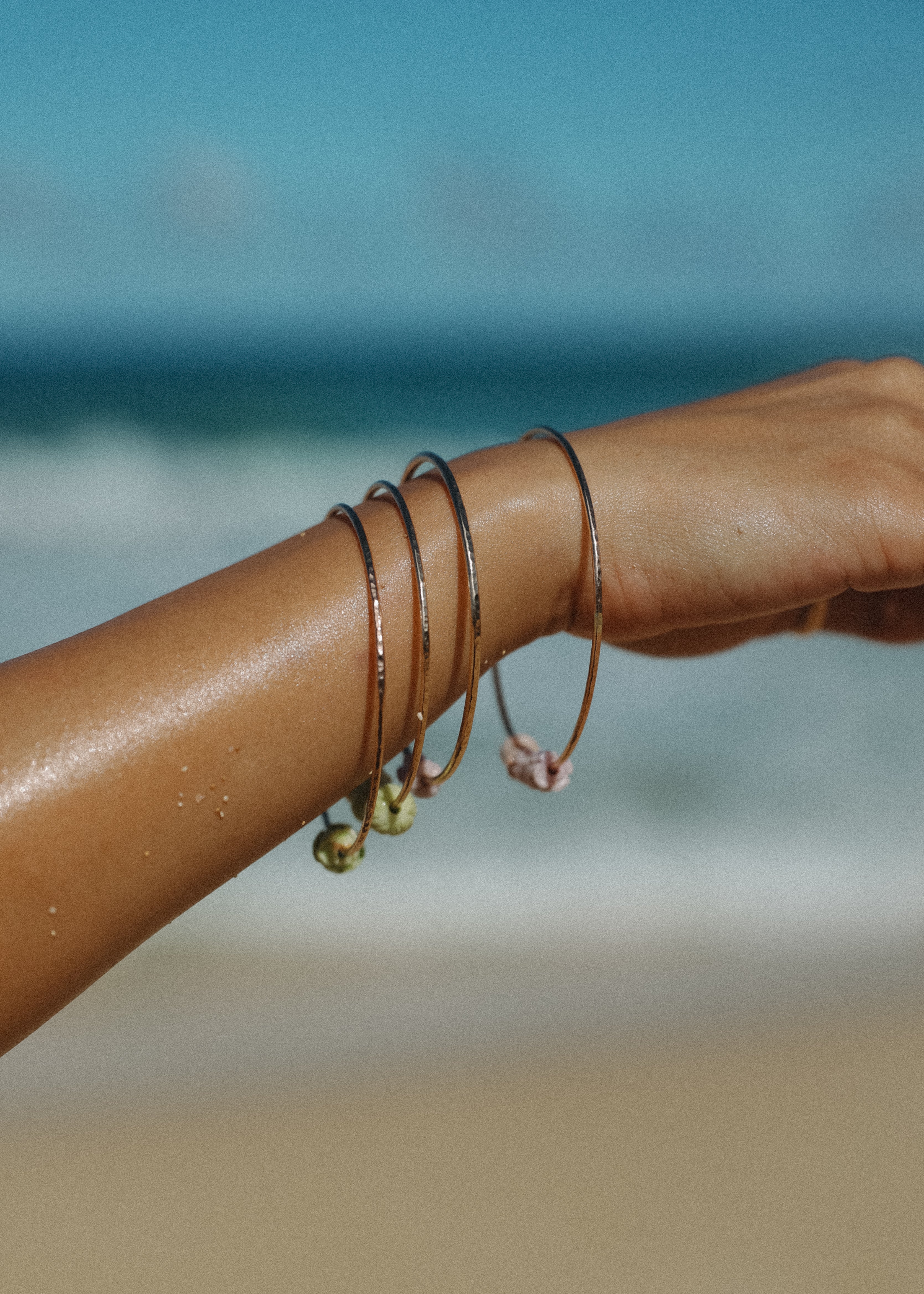 Bangle with Crown Flower (Priced Individually)