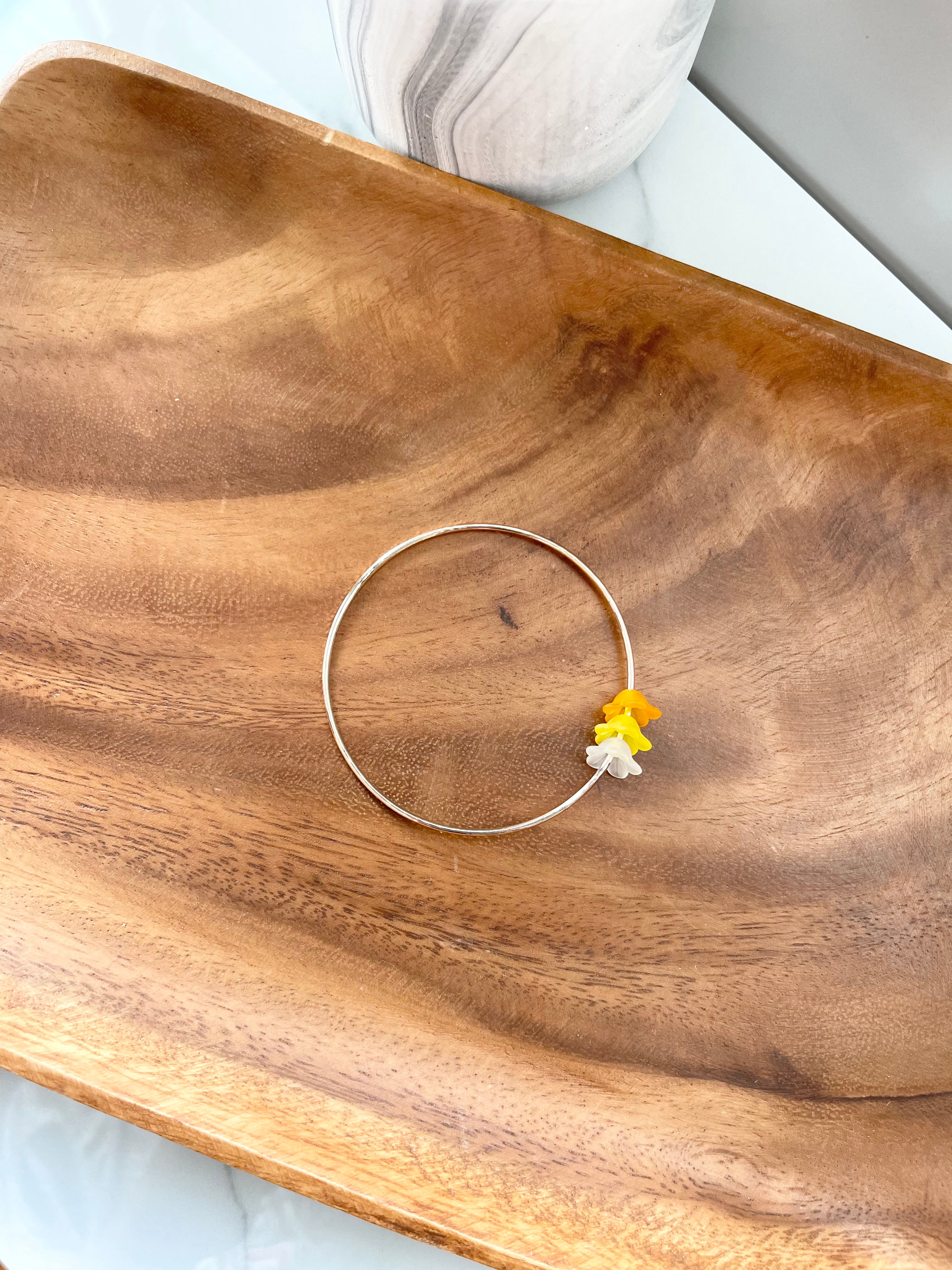 Bangle with Puakenikeni (3-4) (Priced Individually)