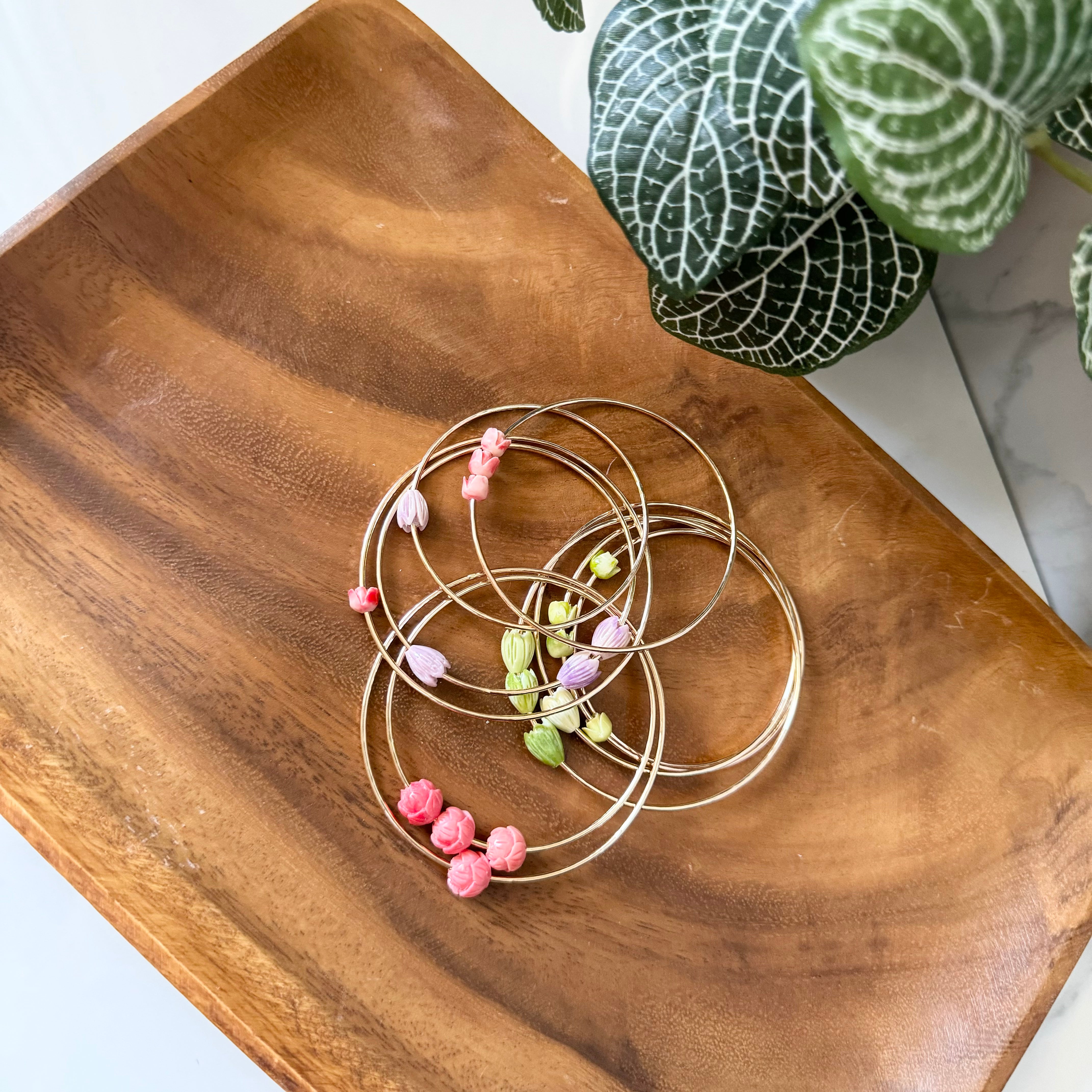 Bangle with Green Pakalana (Priced Individually)