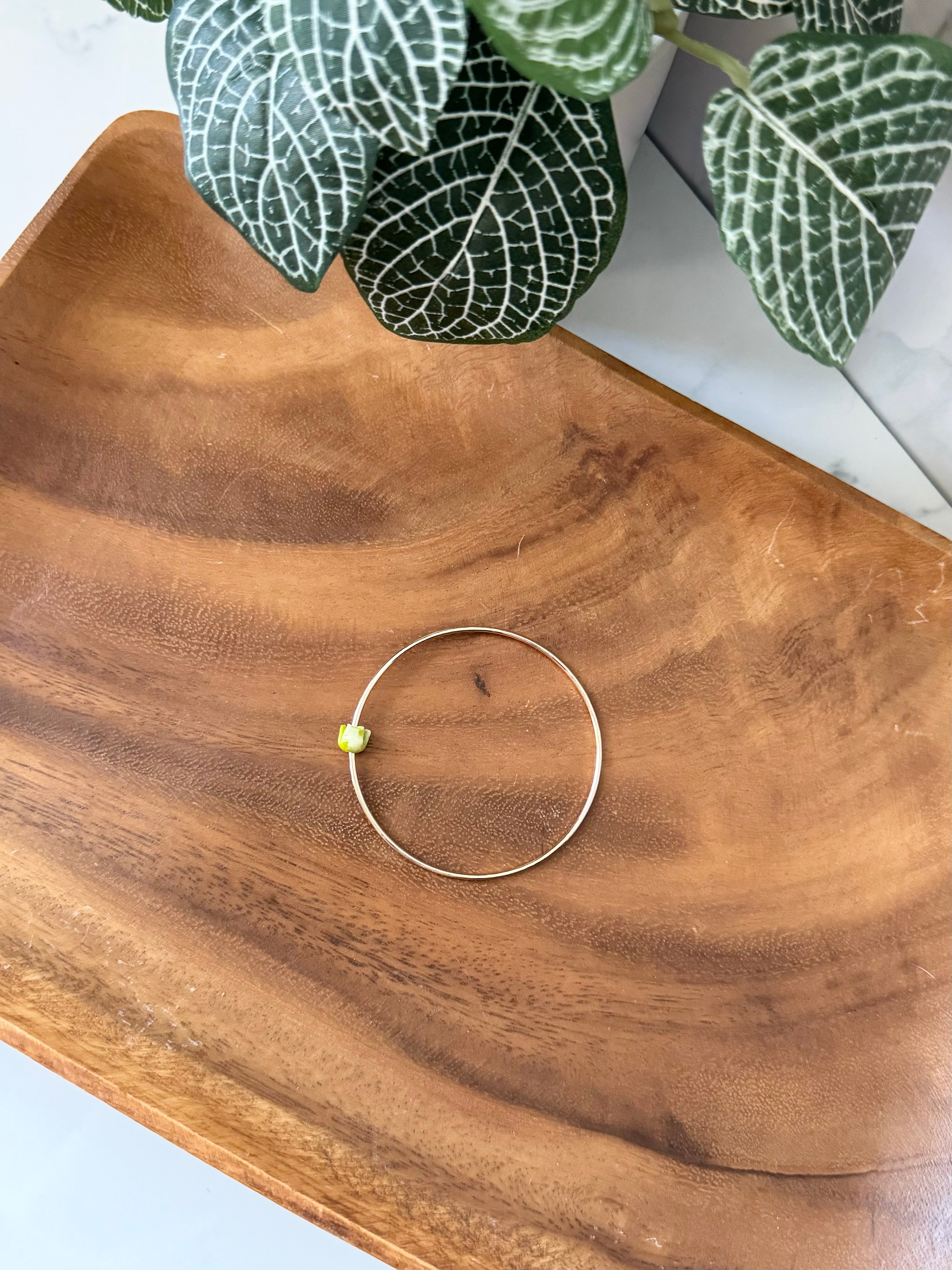 Bangle with Green Pakalana (Priced Individually)