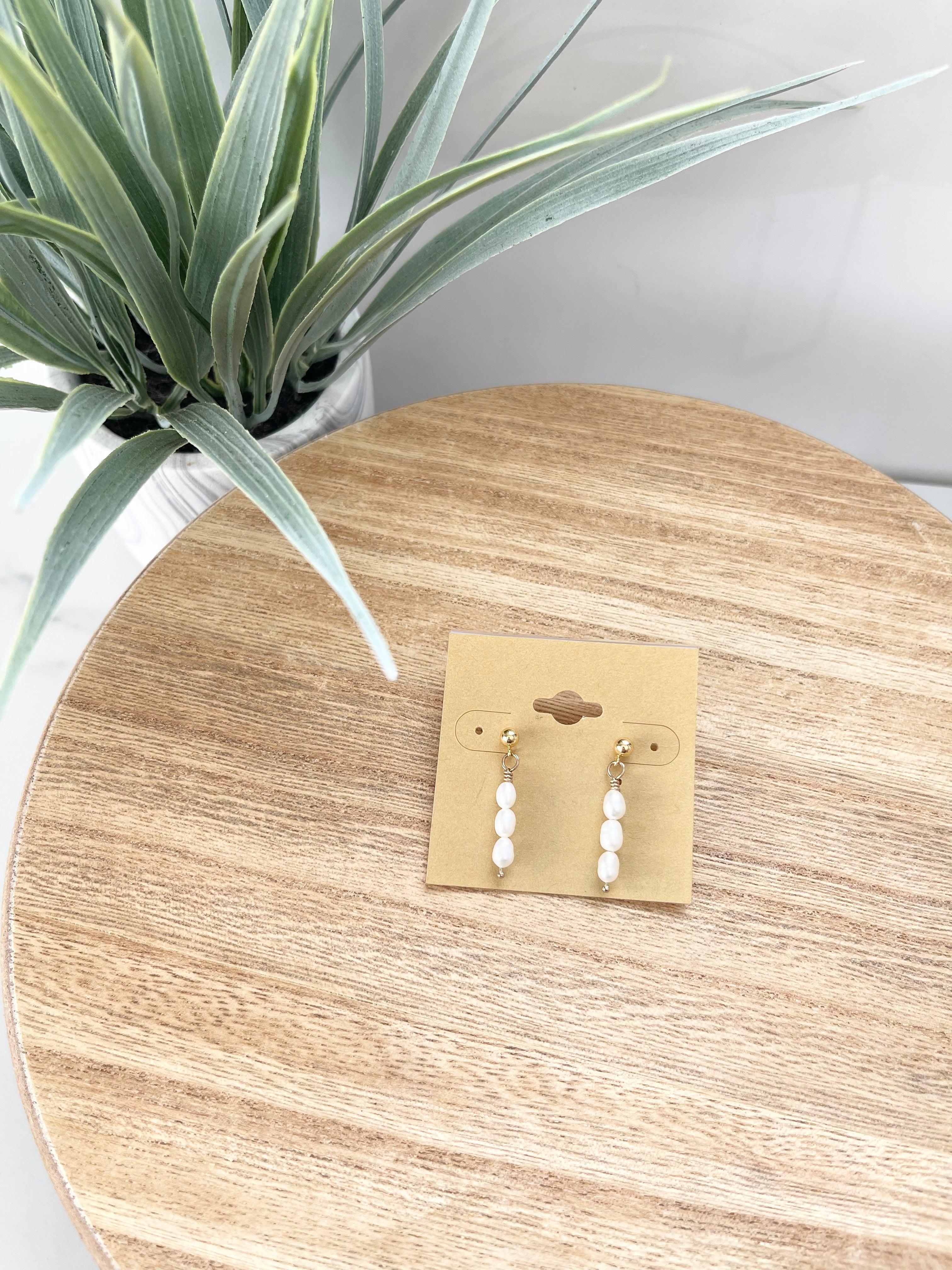 Dainty Pearl Earrings