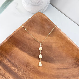 Vertical Pikake Necklace