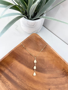 Vertical Pikake Necklace