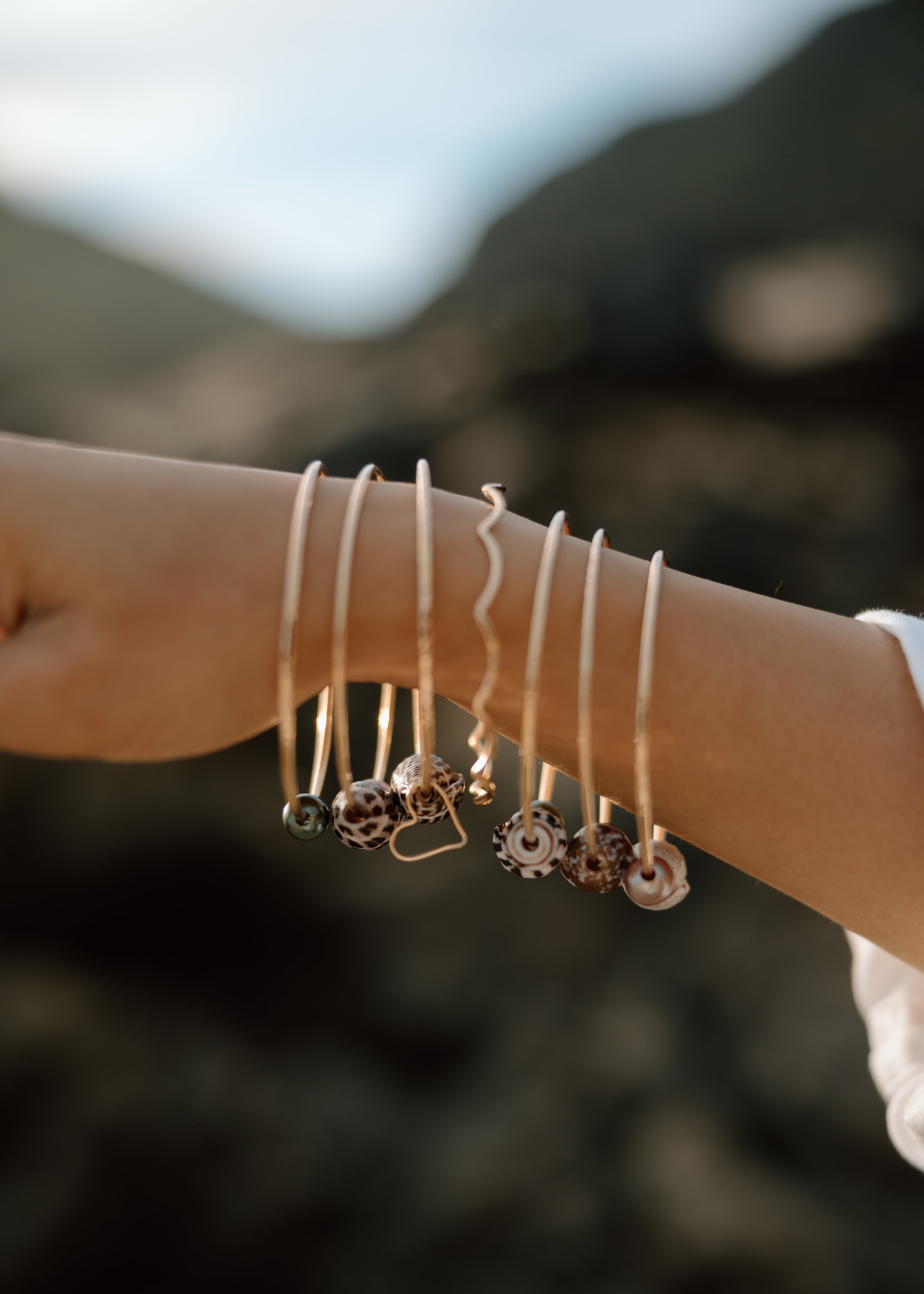 Bangle with Tahitian Pearl (Priced Individually)