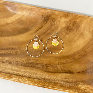 Classic Sunrise Shell Hoops