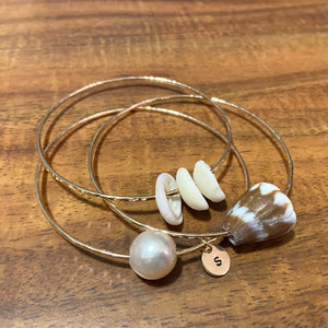 Bangle with Puka Shells (3-4) (Priced Individually)