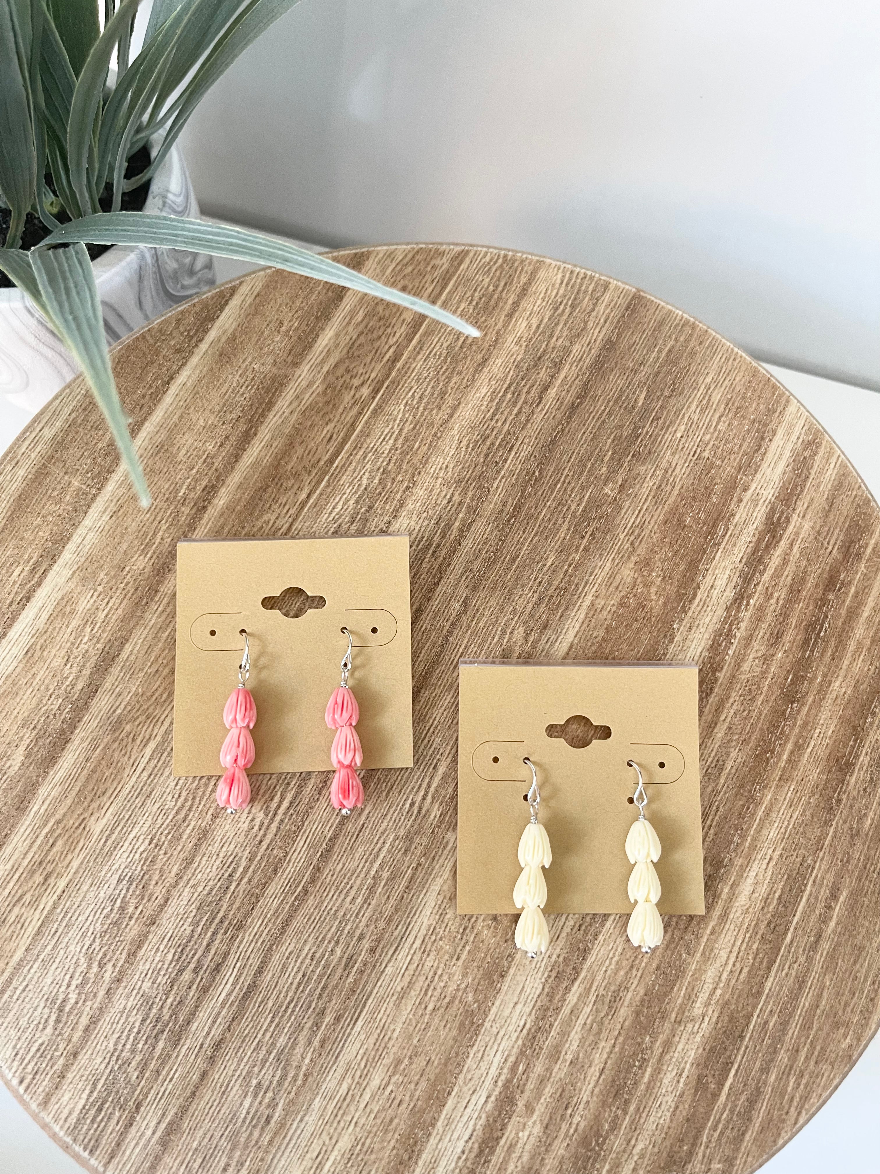 Triple Pikake Earrings