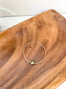 Bangle with Pistachio Tahitian Pearl (Priced Individually)