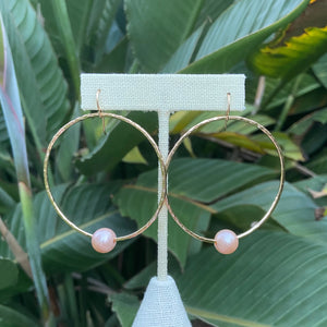 Classic Pearl Hoops