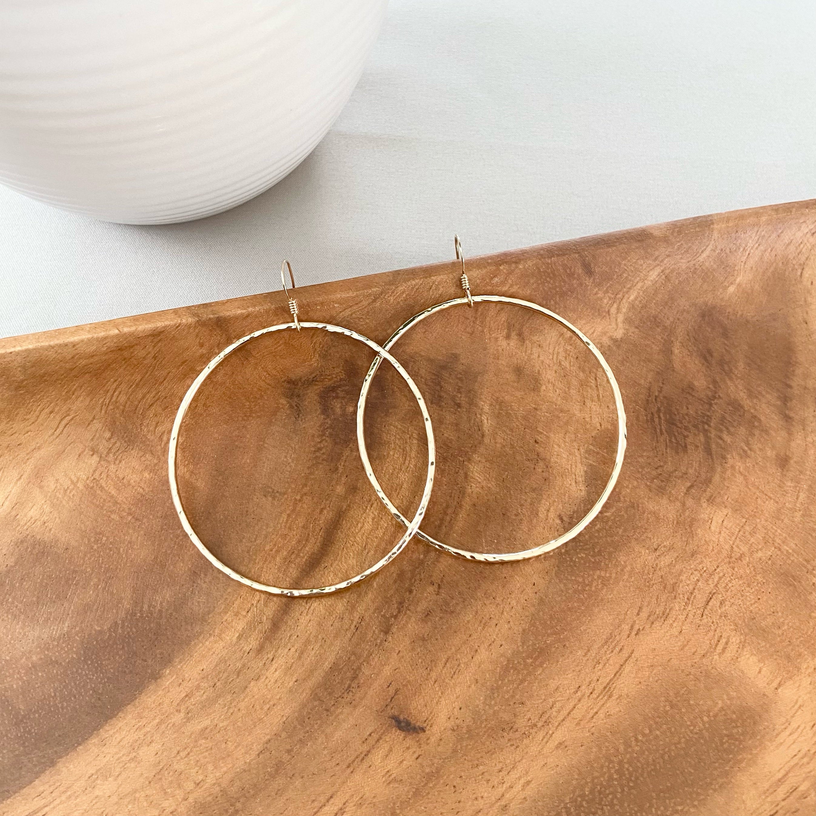 Plain Gold Hoops